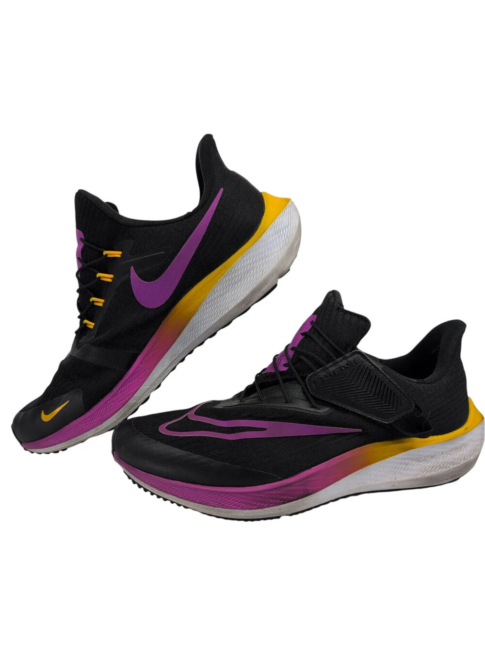 Nike Zoom Pegasus FlyEase Shoes Womens Size 10 Black Running Sneakers DJ7383-005
